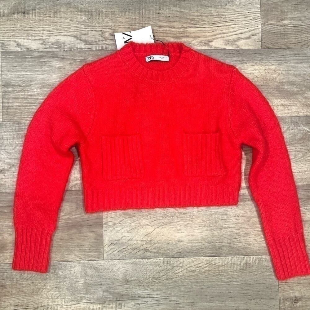 ZARA Wool-Blend Knit Sweater NWT - Picture 15 of 16